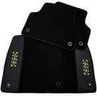 Black Floor Mats for Audi A4 - B7 Convertible (2006-2009) | Fighter Jet Edition - AutoWin