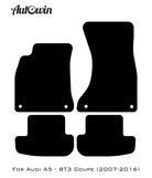 Black Floor Mats for Audi A5 - 8T3 Coupe (2007-2016) | No Steps - AutoWin