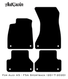 Black Floor Mats for Audi A5 - F5A Sportback (2017-2020) | No Steps - AutoWin