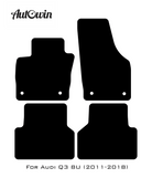 Black Floor Mats for Audi Q3 8U (2011-2018) | No Steps - AutoWin