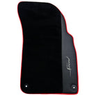 Black Floor Mats for Bentley Flying Spur (2013-2019) with Leather | Red Trim - AutoWin
