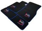 Black Floor Mats For BMW iX1 - U11 SUV ER56 Design Limited Edition Blue Trim - AutoWin