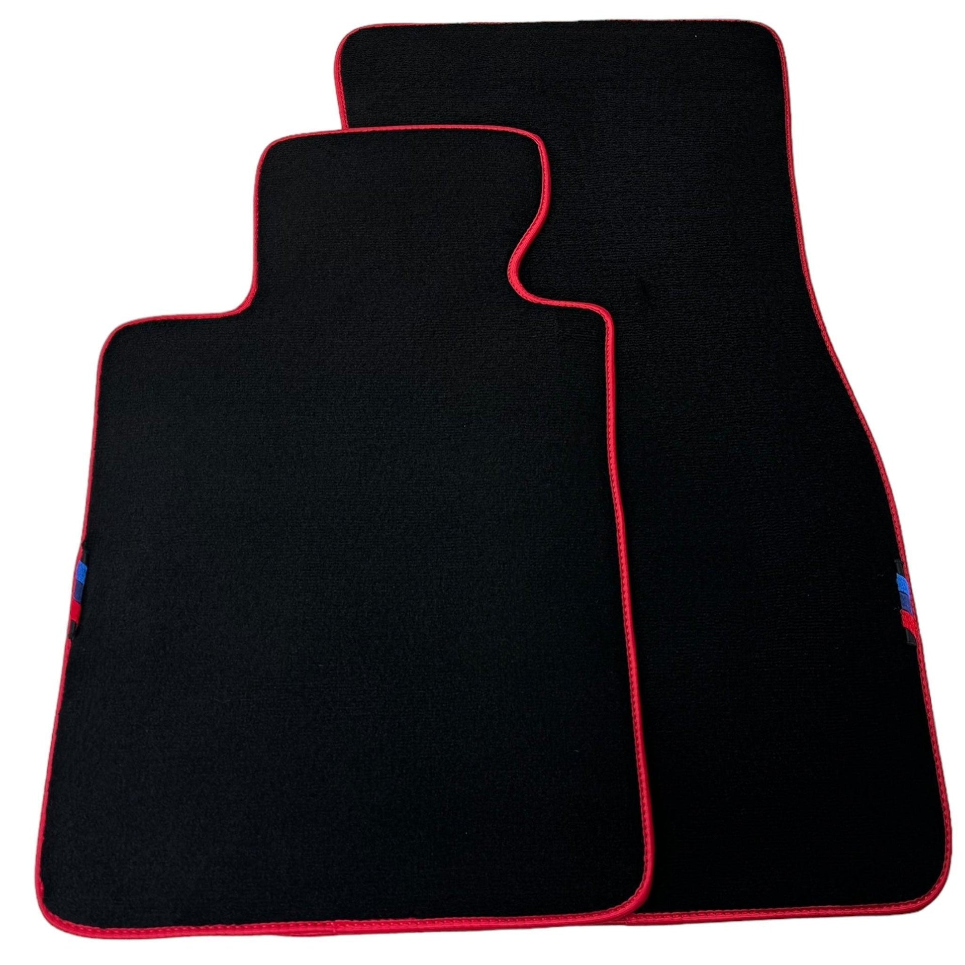 Black Floor Mats For BMW X4 Series G02 | Red Trim - AutoWin