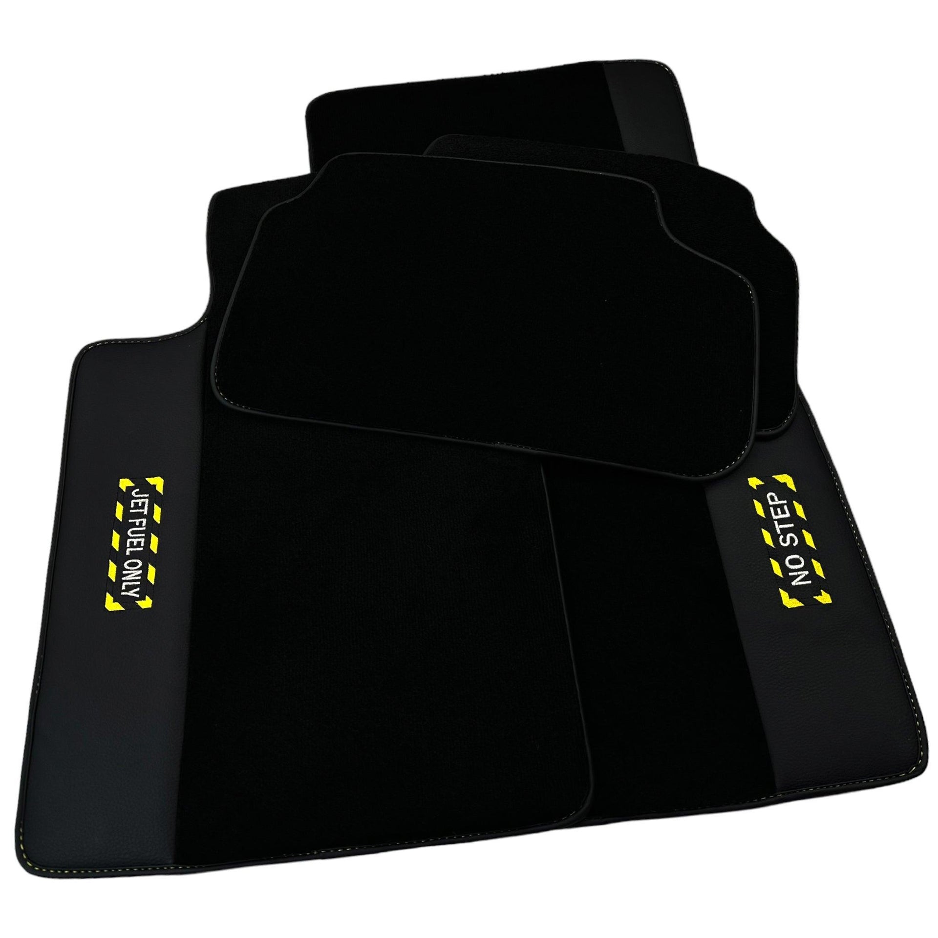 Black Floor Mats For BMW X6 Series E71 | Fighter Jet Edition - AutoWin