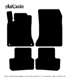 Black Floor Mats For Mercedes Benz CLA-Class C117 Coupe (2013-2019) | AutoWin Edition - AutoWin