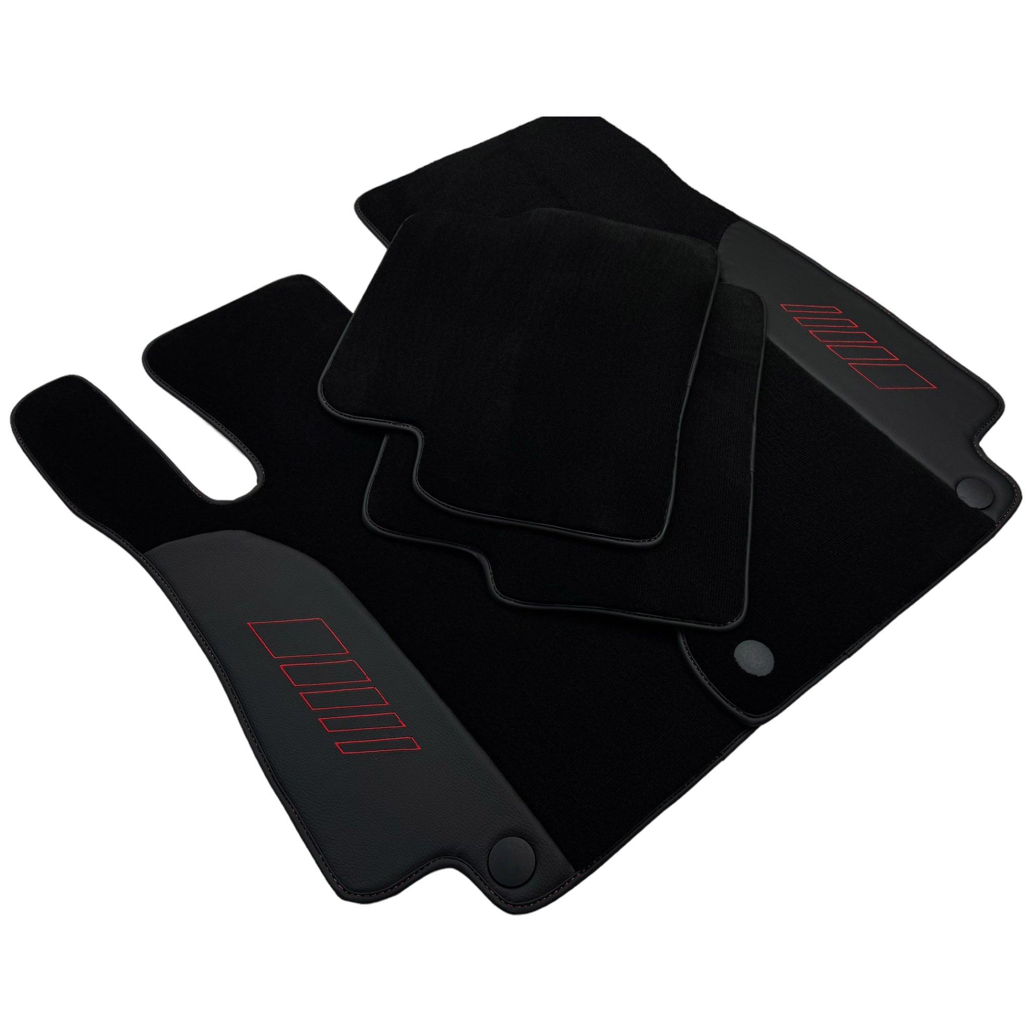 Black Floor Mats For Mercedes Benz E-Class C207 Coupe (2009-2013) | AutoWin Edition - AutoWin