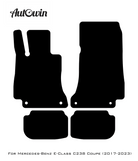Black Floor Mats For Mercedes Benz E-Class C238 Coupe (2017-2023) | AutoWin Edition - AutoWin