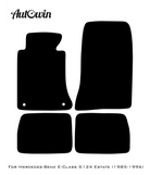 Black Floor Mats For Mercedes Benz E-Class S124 Estate (1985-1996) | AutoWin Edition - AutoWin