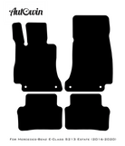 Black Floor Mats For Mercedes Benz E-Class S213 Estate (2016-2020) | AutoWin Edition - AutoWin