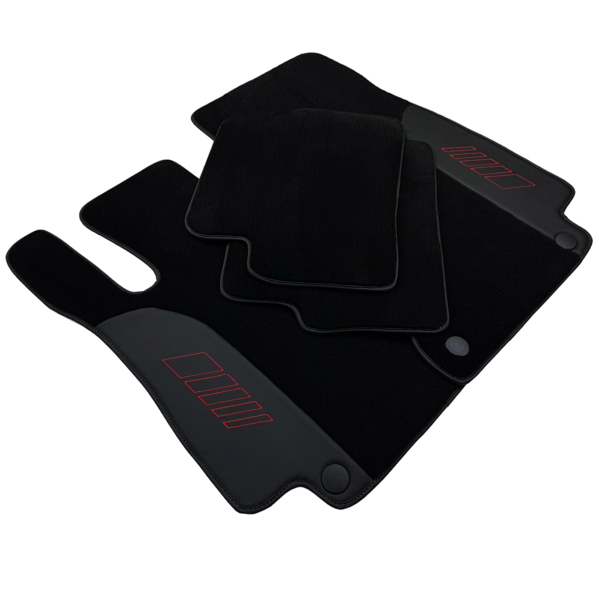 Black Floor Mats For Mercedes Benz E-Class W210 Sedan 4Matic (1995-2002) | AutoWin Edition - AutoWin
