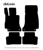 Black Floor Mats For Mercedes Benz E-Class W213 Sedan (2020-2023) | AutoWin Edition - AutoWin