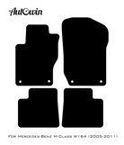 Black Floor Mats For Mercedes Benz M-Class W164 (2005-2011) | AutoWin Edition - AutoWin