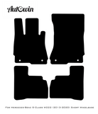 Black Floor Mats For Mercedes Benz S-Class W222 (2013-2020) Short Wheelbase | AutoWin Edition - AutoWin