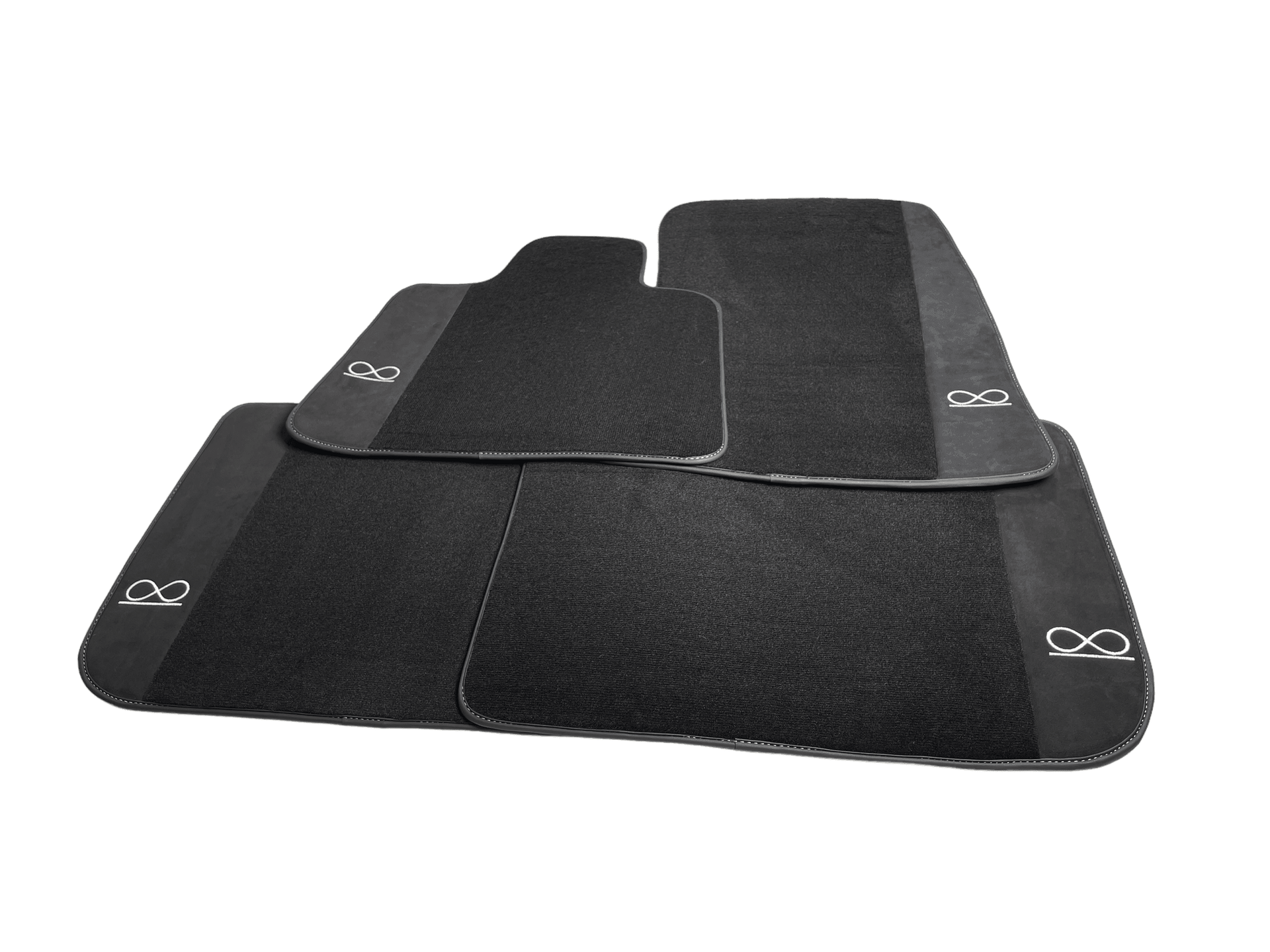 Black Floor Mats for Rolls Royce Shadow 1965-1977 Fluorescent - AutoWin
