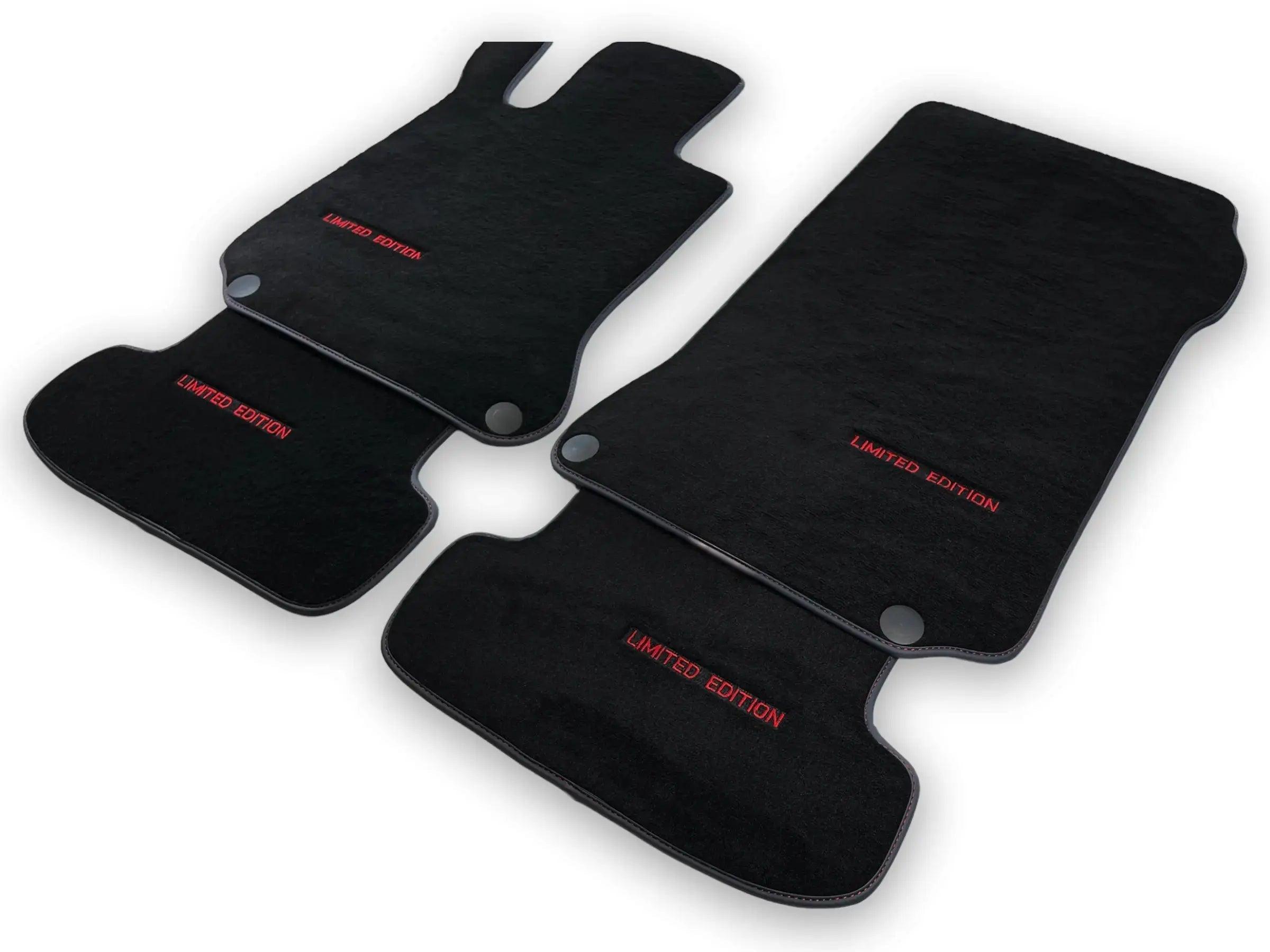 Black Luxury Floor Mats For Mercedes Benz E-Class S213 Estate (2020-2023) Hybrid | ER56 Design - AutoWin