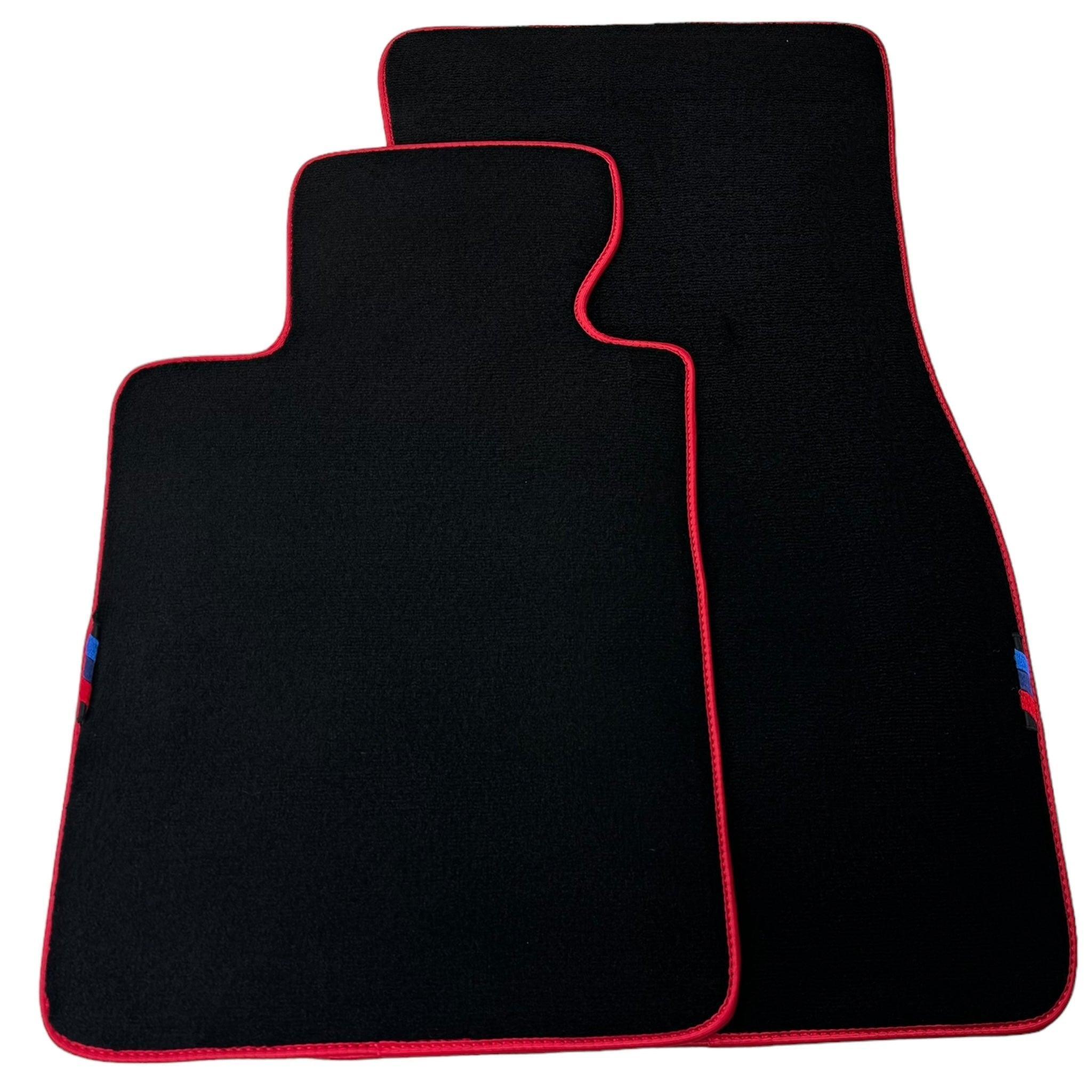 Black Mats For BMW M6 E24 | Red Trim - AutoWin