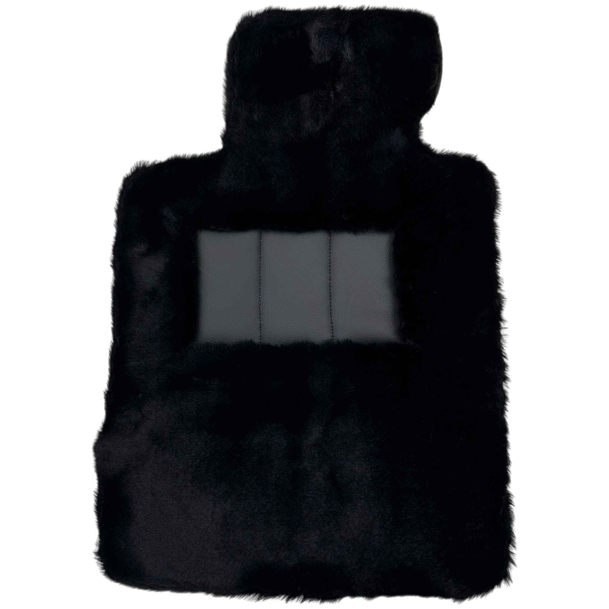 Black Sheepskin Floor Floor Mats For BMW 1 Series E87 - AutoWin