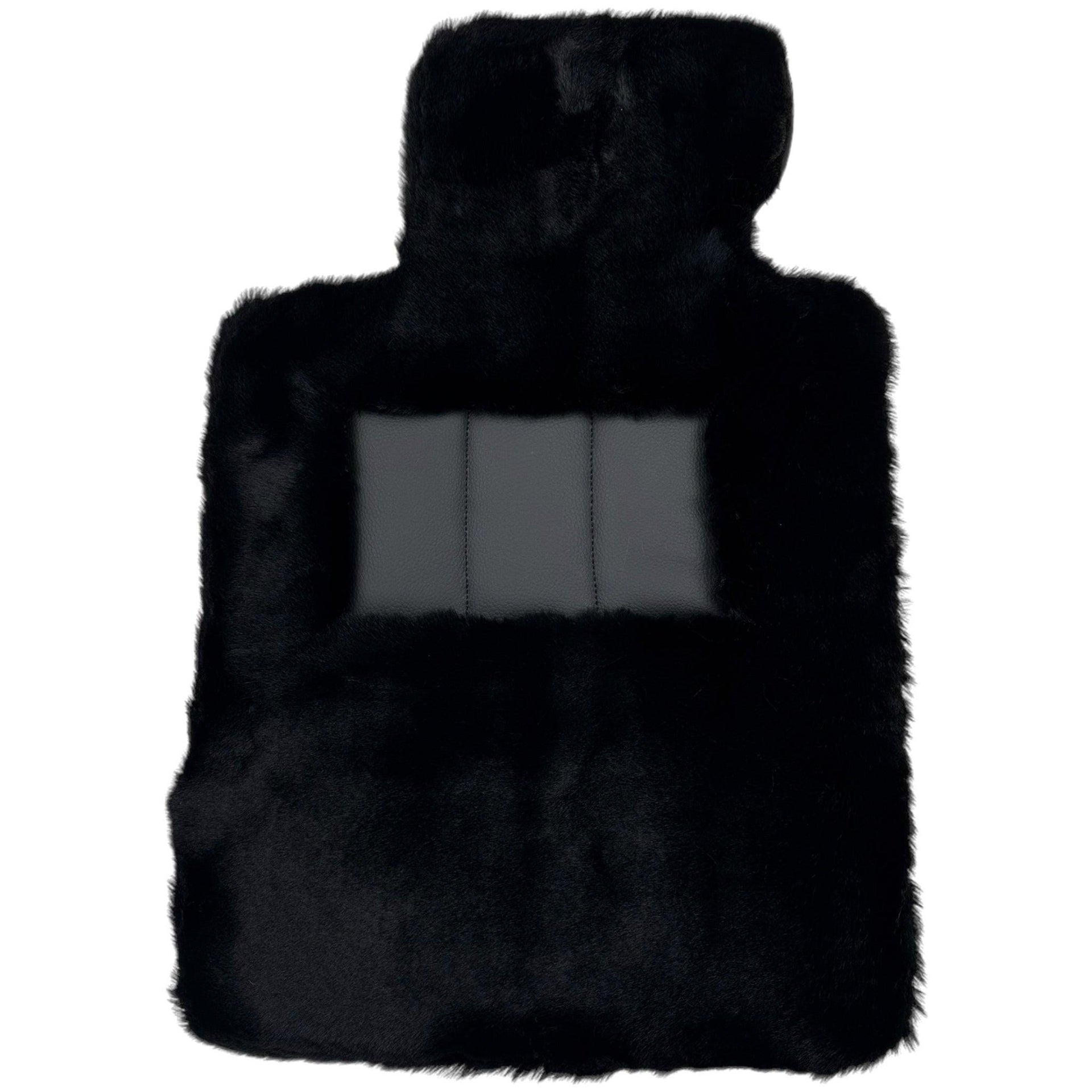 Black Sheepskin Floor Floor Mats For BMW X3 Series F25 - AutoWin