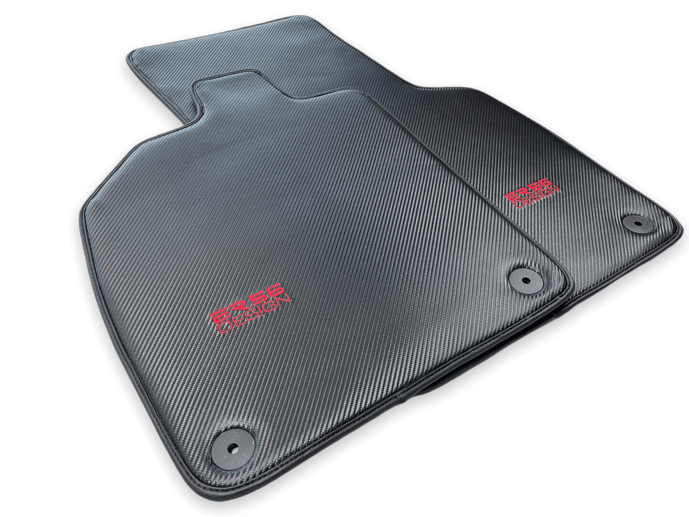 Carbon Fiber Leather Floor Mats for Audi R8 2015-2023 ER56 Design - AutoWin