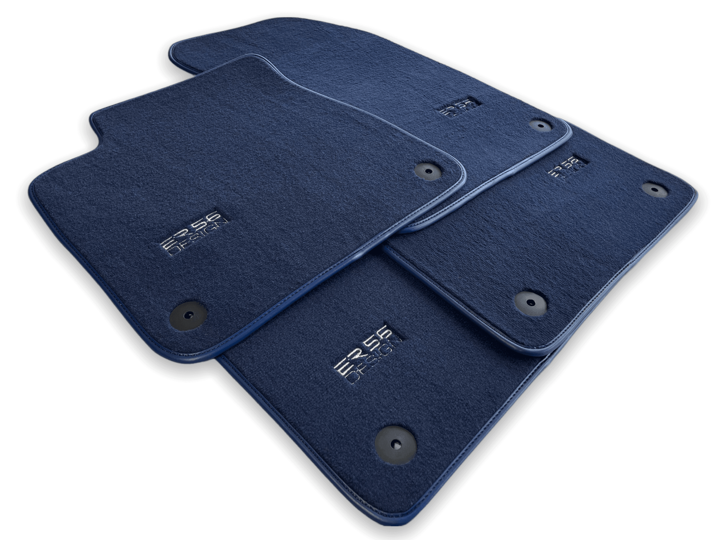 Dark Blue Floor Mats for Audi Q4 E-tron (2021-2024) | ER56 Design - AutoWin