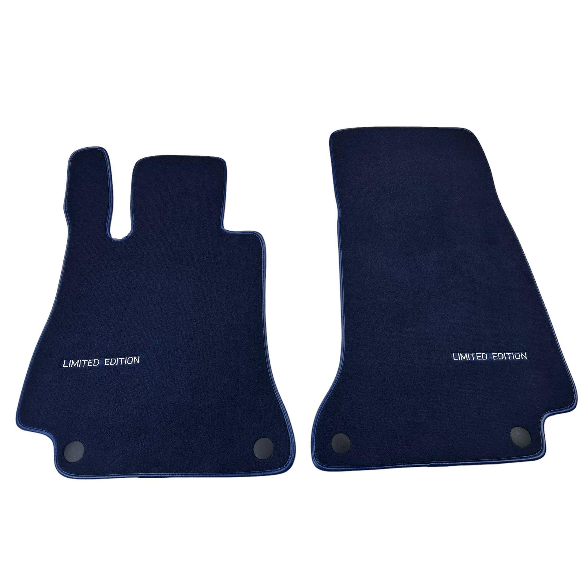 Dark Blue Floor Mats For Mercedes Benz C-Class S205 Wagon (2014-2018) Hybrid | Limited Edition - AutoWin