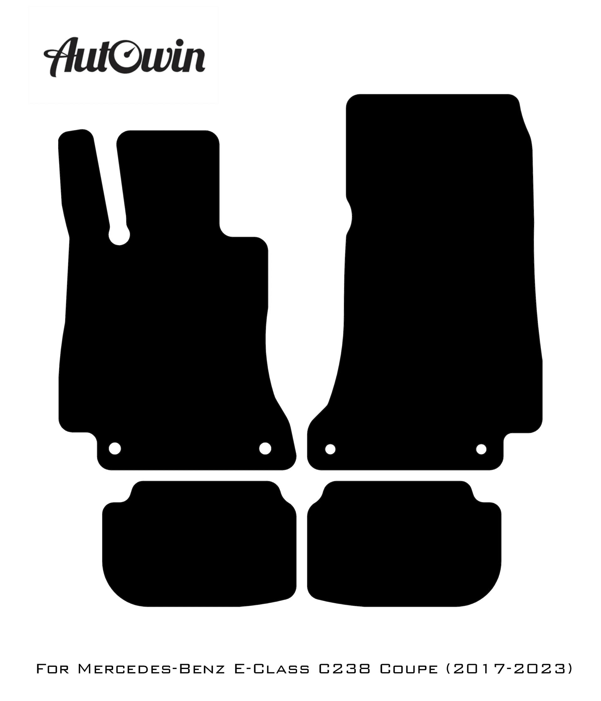 Dark Blue Floor Mats For Mercedes Benz E-Class C238 Coupe (2017-2023) | Limited Edition - AutoWin