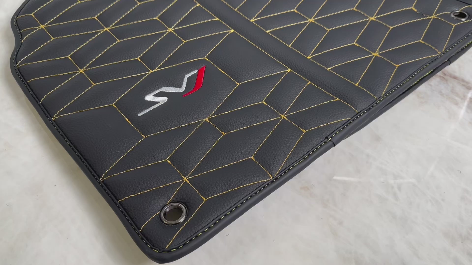 Tappetini in pelle per Lamborghini Aventador SVJ Edizione Limitata - AutoWin.EU