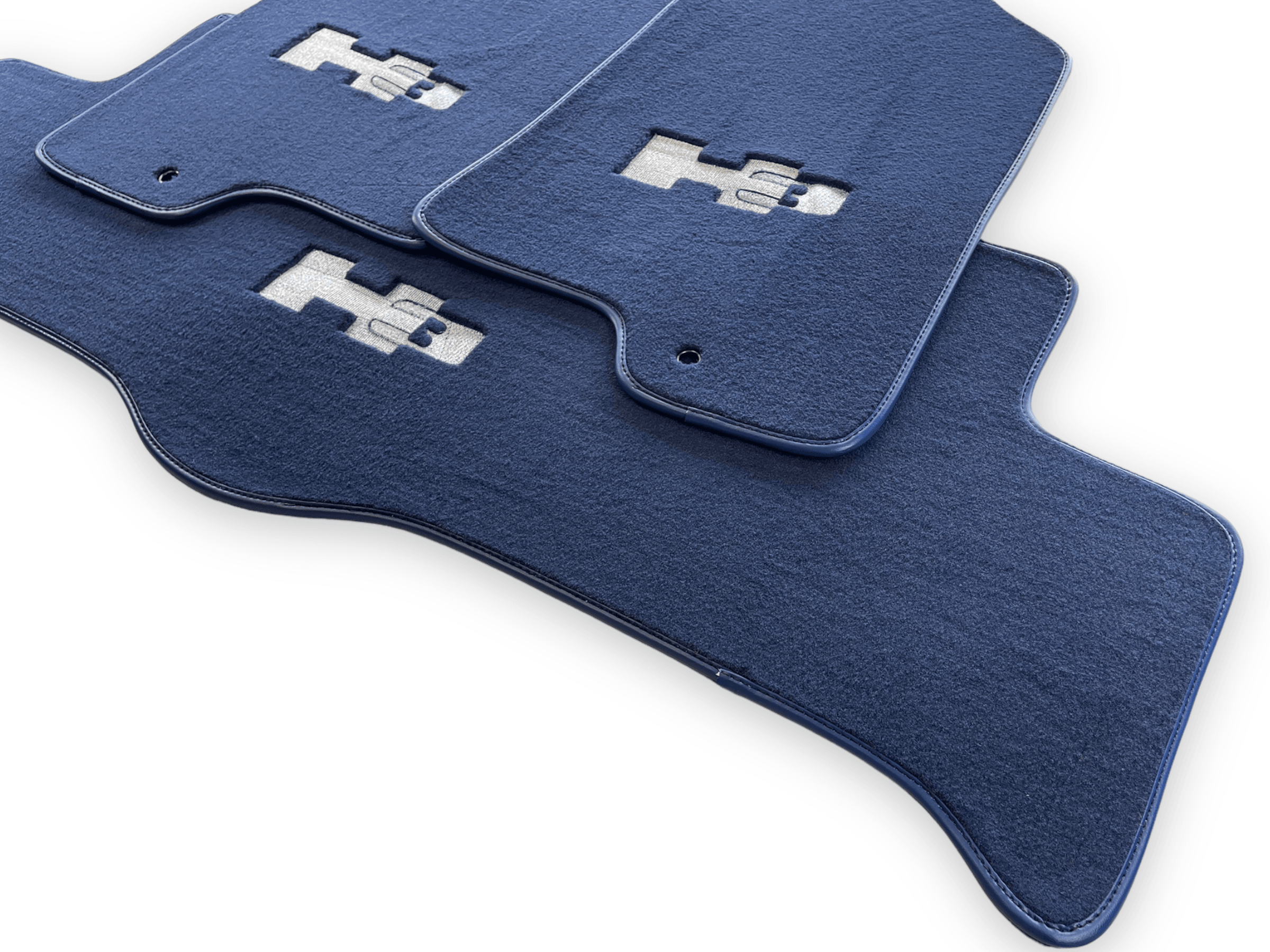Floor Mats For Hummer H3 2005-2010 Tailored Dark Blue Color Carpets - AutoWin