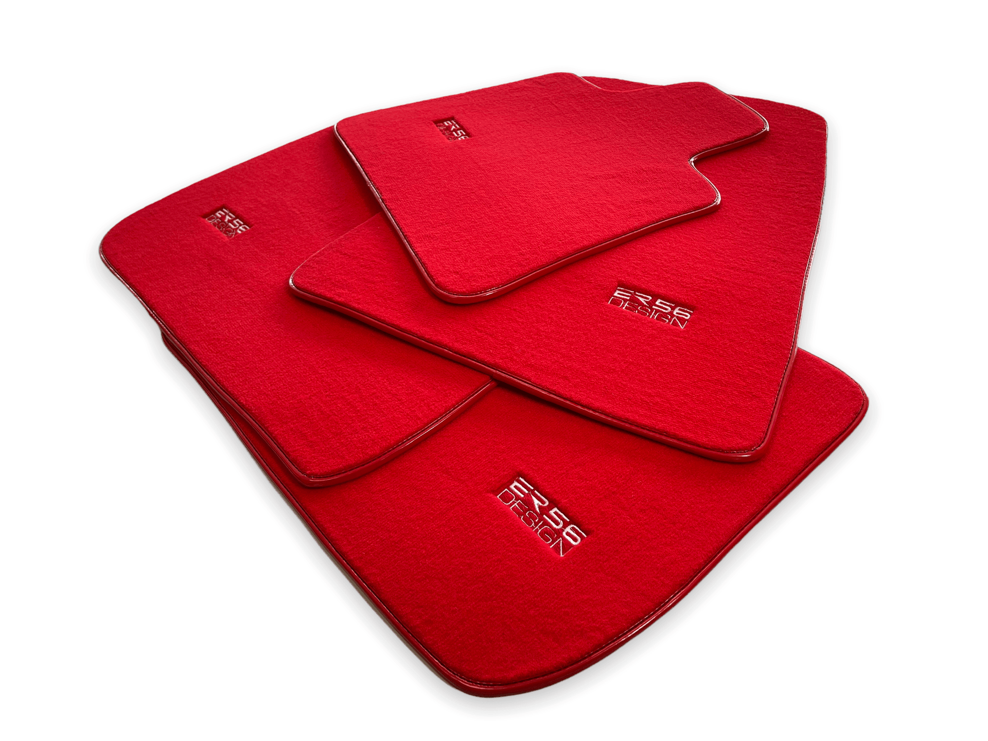Floor Mats For Rolls Royce Cullinan Rr31 2018-2023 Red ER56 Design - AutoWin