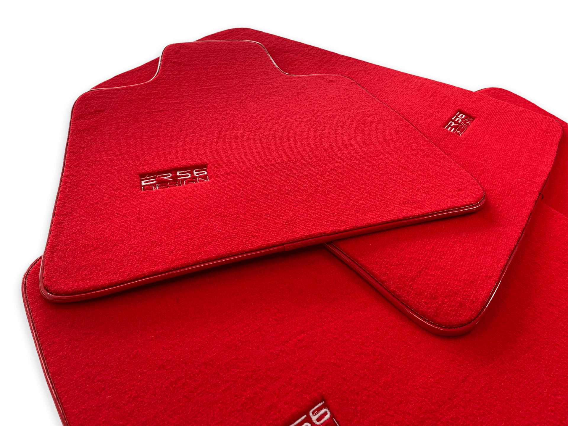 Floor Mats For Rolls Royce Cullinan Rr31 2018-2023 Red ER56 Design - AutoWin