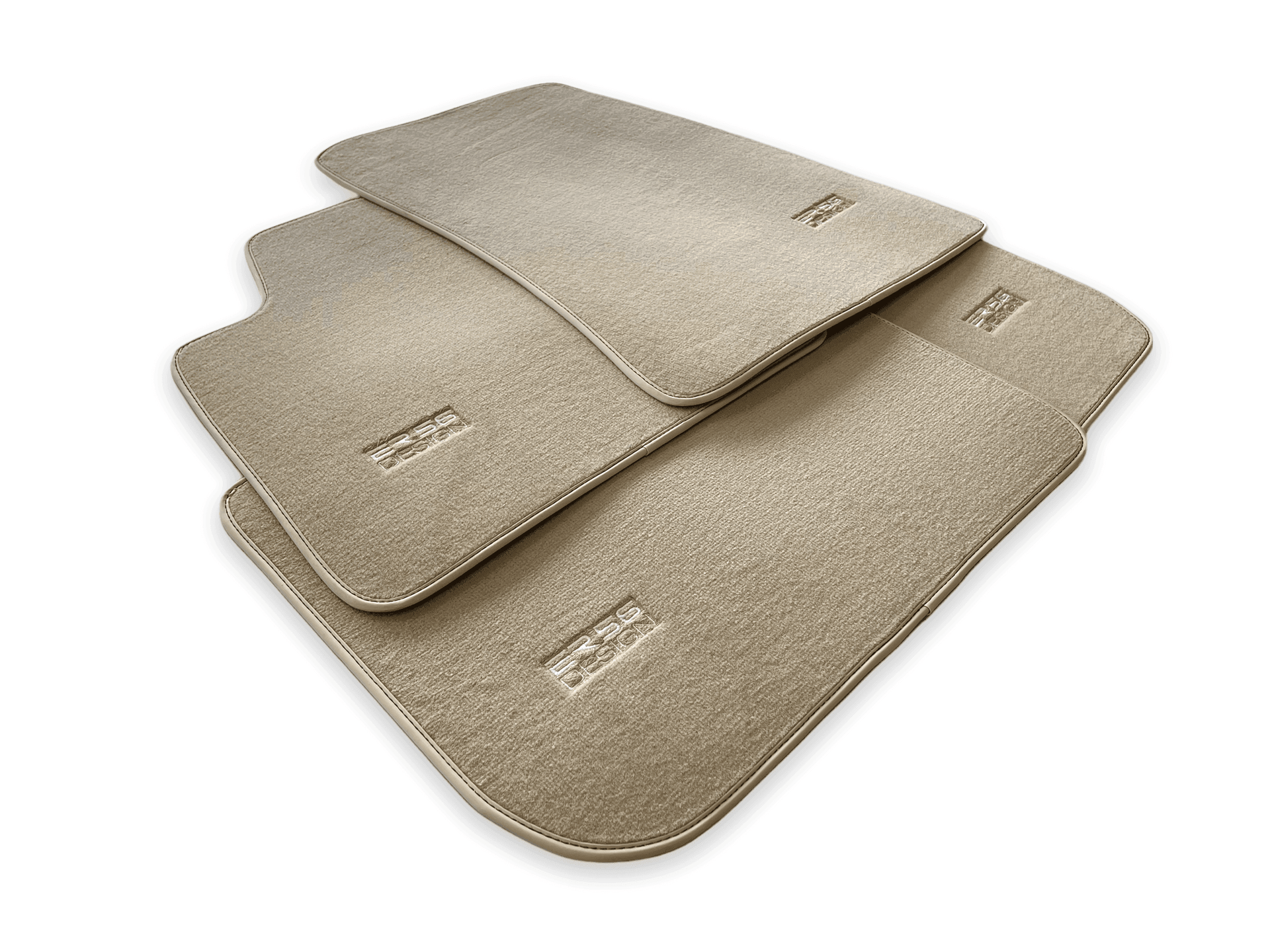 Floor Mats For Rolls Royce Ghost Series II (2021-2024) Beige ER56 Design - AutoWin