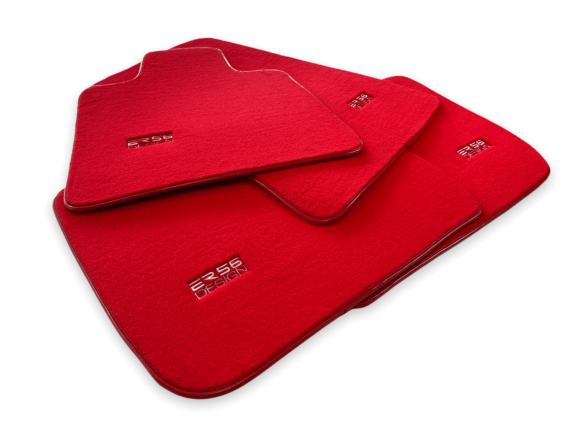 Floor Mats For Rolls Royce Wraith 2013–2023 Red Er56 Design - AutoWin