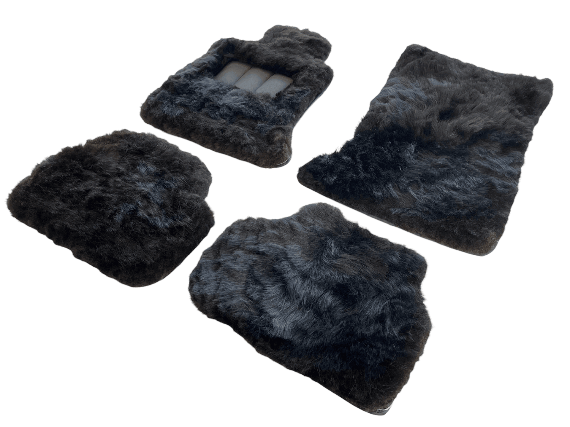 Genuine Sheepskin Floor Mats Rolls Royce Phantom VIII (2017-2024) ER56 Design Brand - AutoWin
