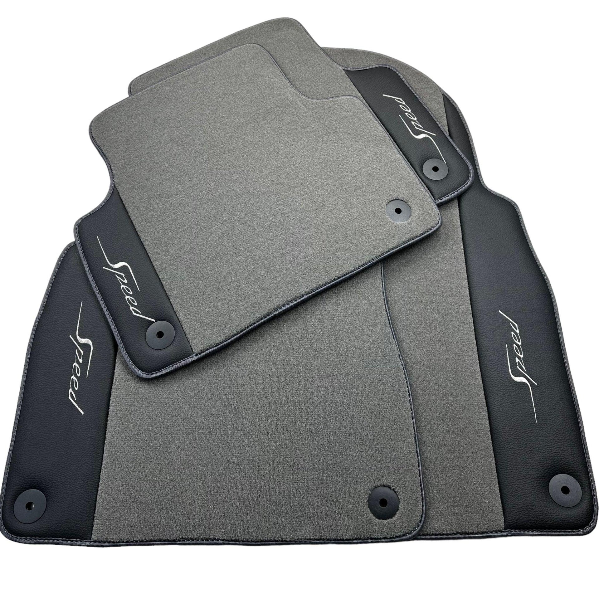 Grey Floor Mats For Bentley Flying Spur (2013-2019) with Leather - AutoWin