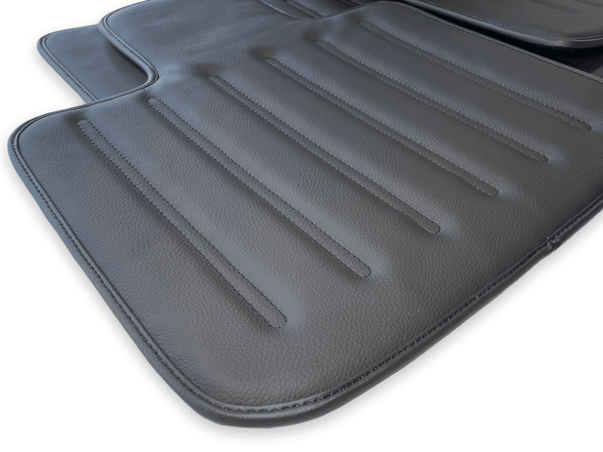 Leather Floor Mats for Rolls Royce Black Badge Phantom VIII (2017-2024) Black - AutoWin