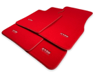 Red Floor Mats For BMW 5 Series F10 - ER56 Design Brand - AutoWin