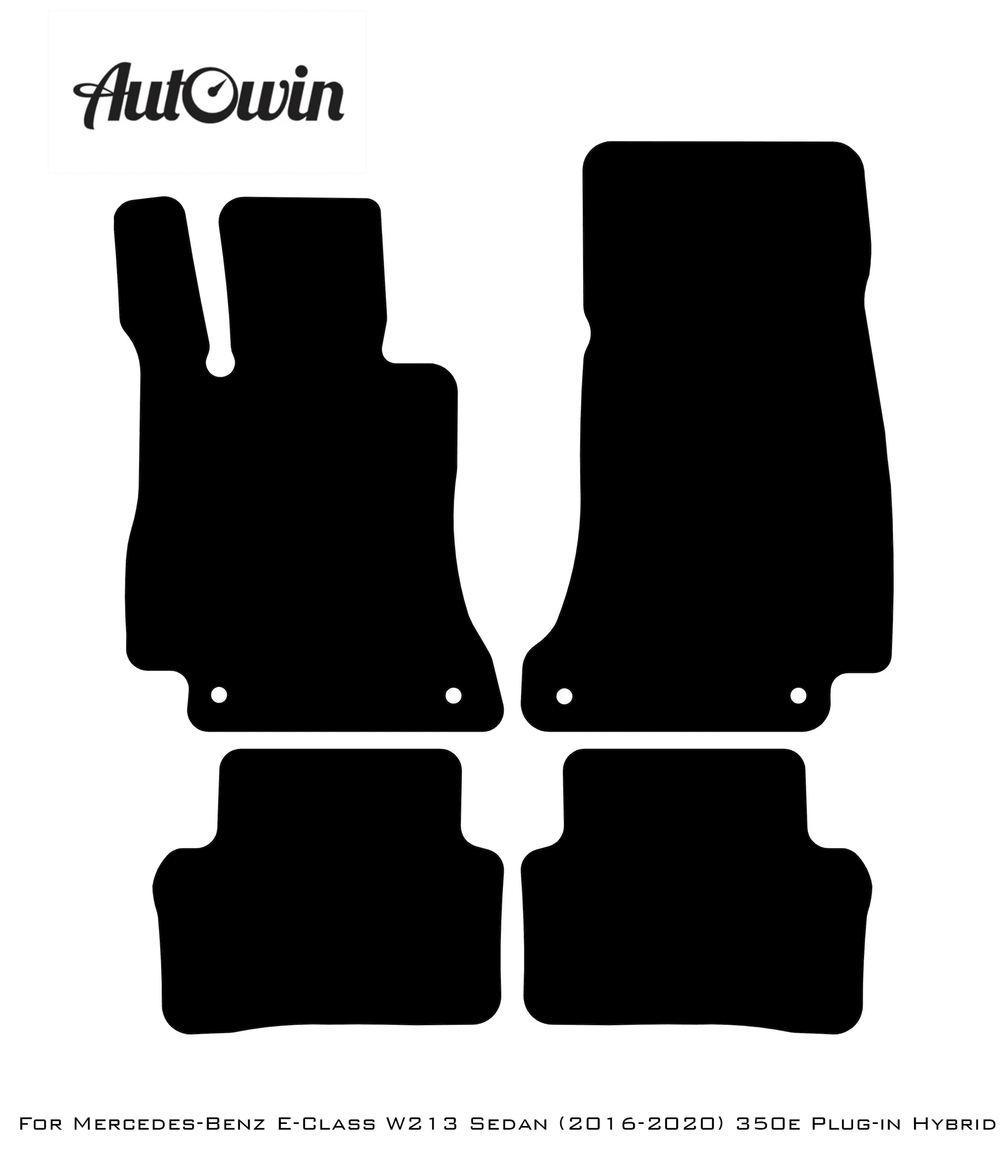 Red Floor Mats For Mercedes Benz E-Class W213 Sedan (2016-2020) Hybrid | Limited Edition - AutoWin