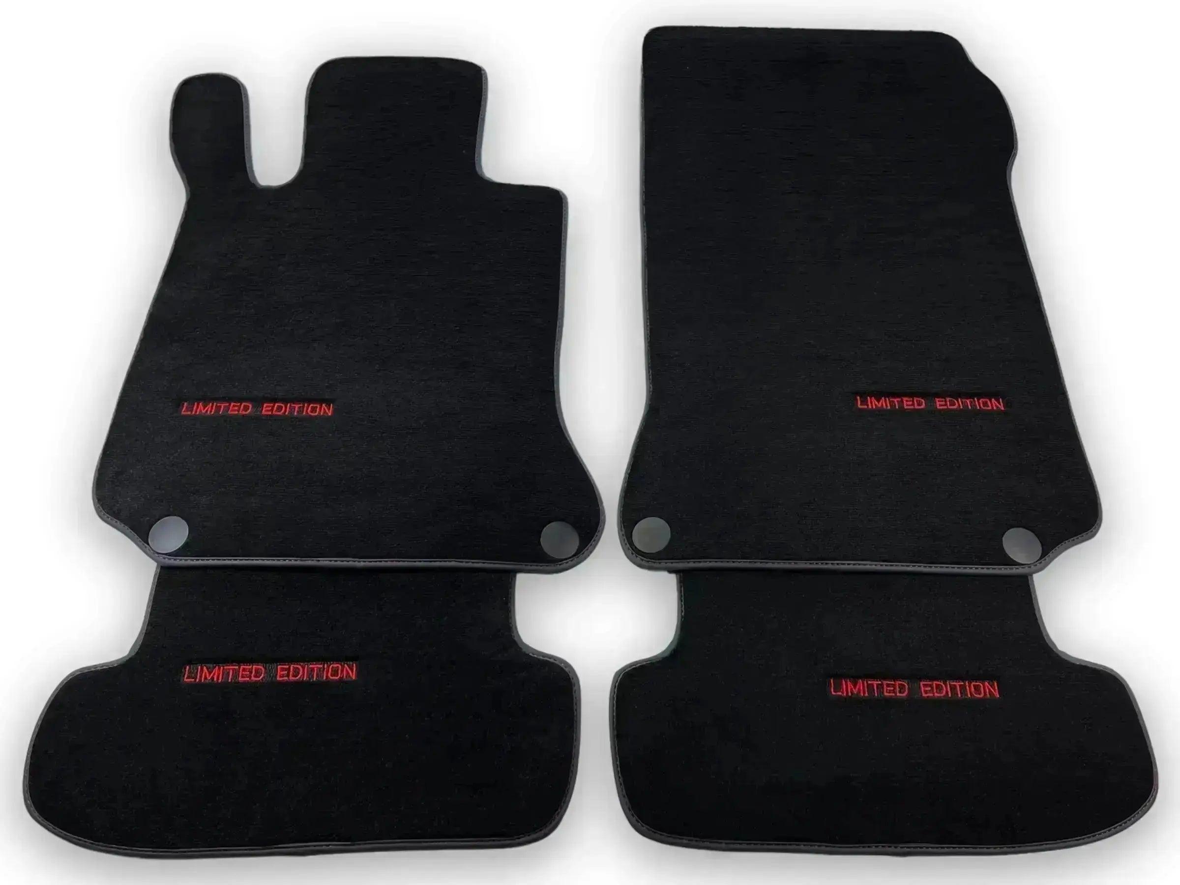 Red Floor Mats For Mercedes Benz GLE-Class W166 Allrounder (2015-2019) | Limited Edition - AutoWin
