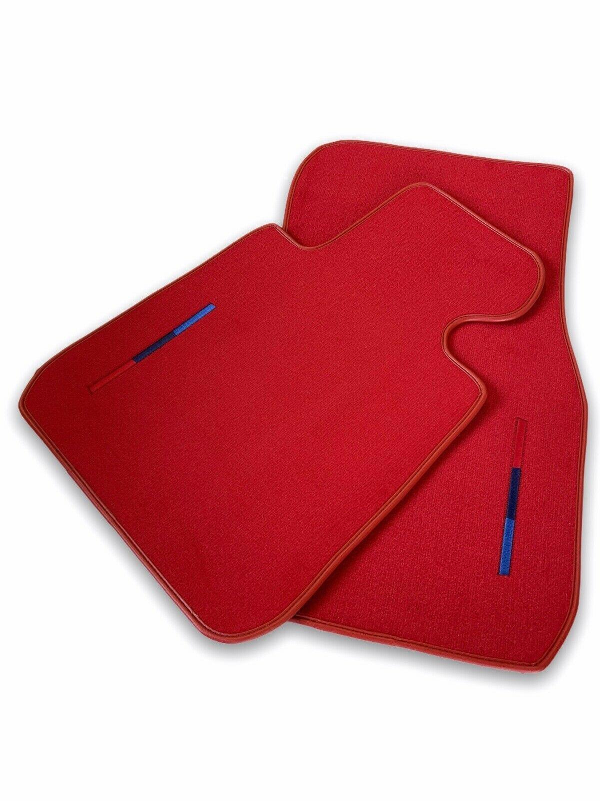 Red Mats For BMW 3 Series E30 4-doors Sedan With M Package - AutoWin