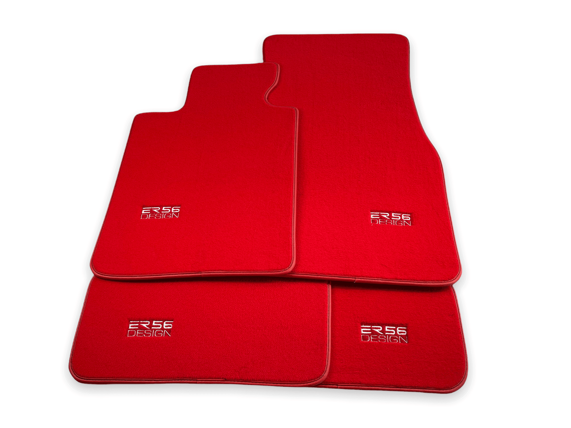 Red Mats For BMW 7 Series E38 Long - ER56 Design Brand - AutoWin
