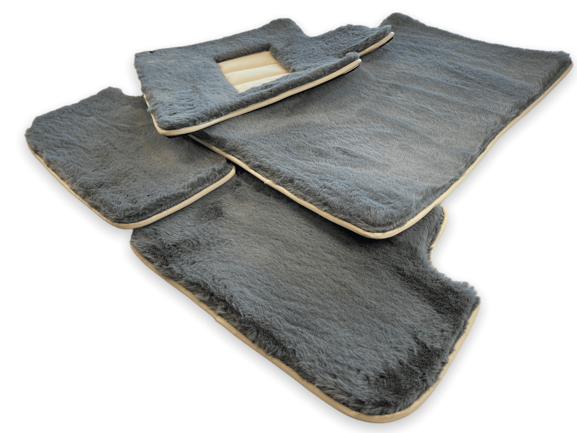 Sheepskin Floor Mats For Rolls Royce Shadow 1965-1977 Er56 Design Brand - AutoWin