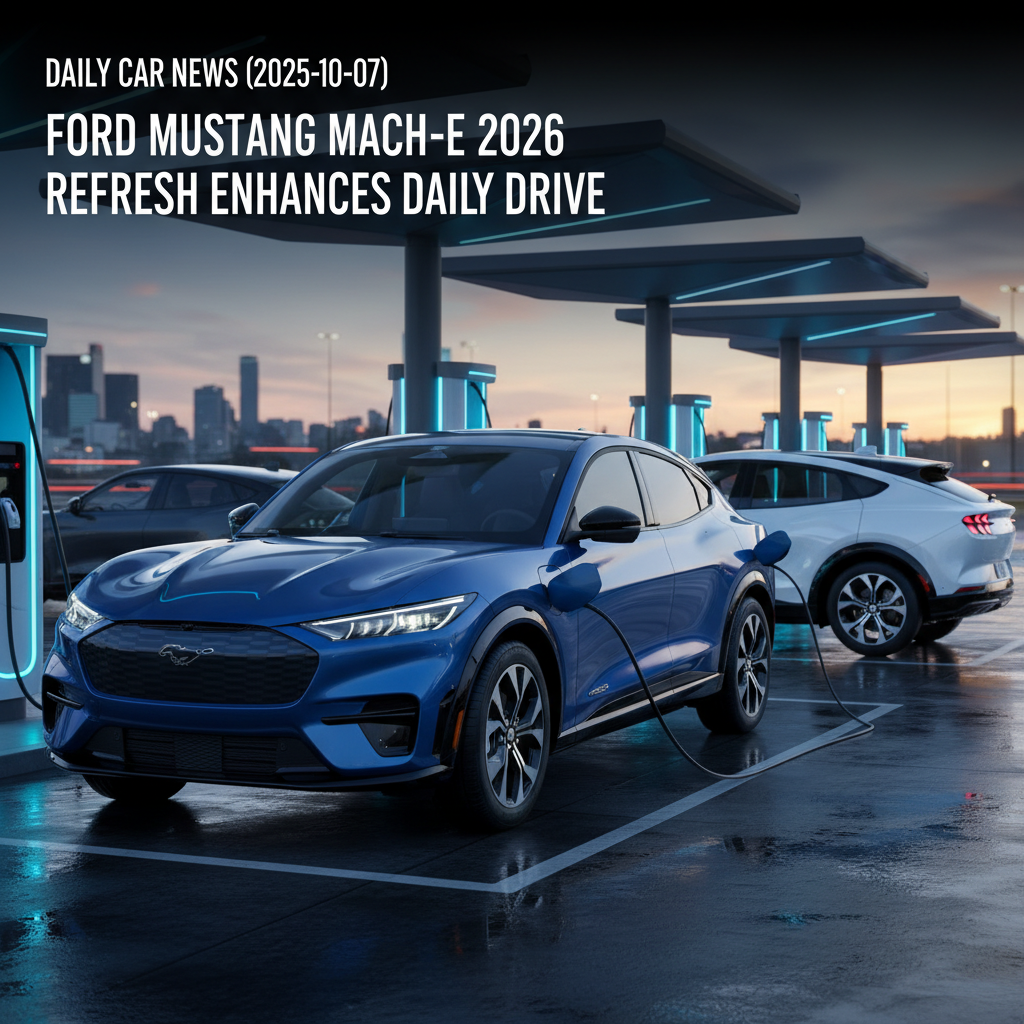Ford Mustang Mach-E 2026: Facelift verbessert das Fahrerlebnis im Alltag – Daily Car News (07.10.2025)