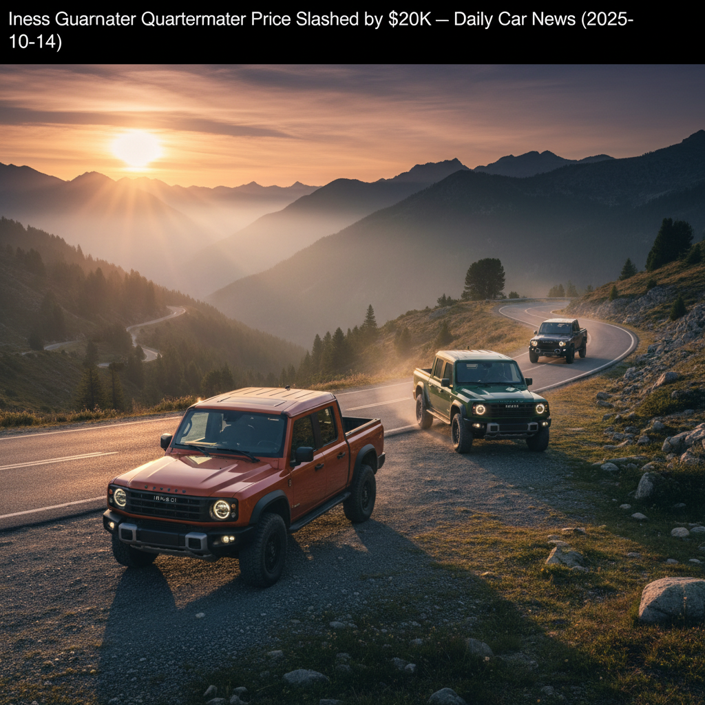 Ineos Grenadier Quartermaster Price Slashed by $20K – Daily Car News (2025-10-14)
