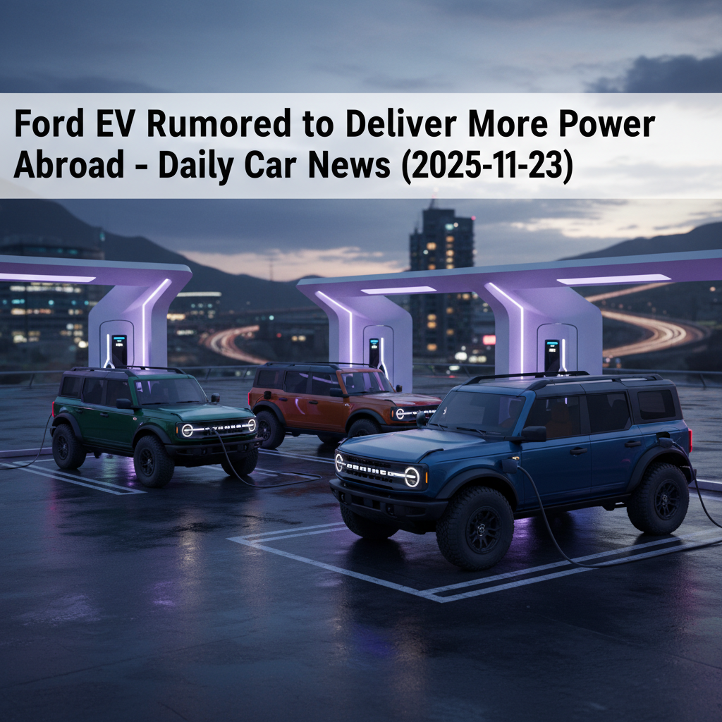 Gerüchten zufolge soll der Ford Bronco EV im Ausland mehr Leistung bieten – Daily Car News (2025-11-23)