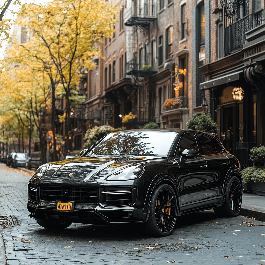 Porsche Cayenne avec tapis de sol AutoWin sur mesure
