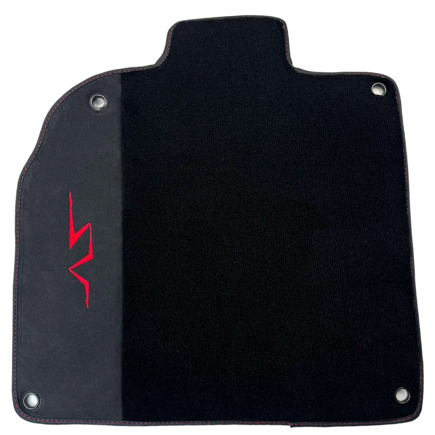 Black Floor Mats for Lamborghini Aventador SV with Alcantara Leather - AutoWin