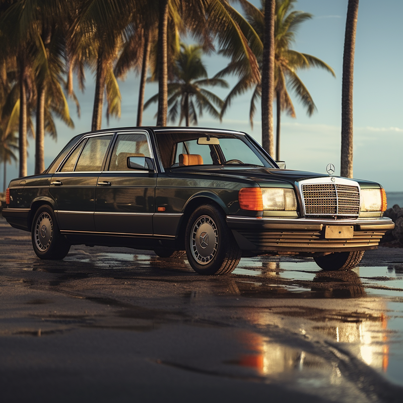 Preserva l'eleganza classica con la collezione di tappetini Autowin per Mercedes-Benz Classe S W126 (1979-1991)
