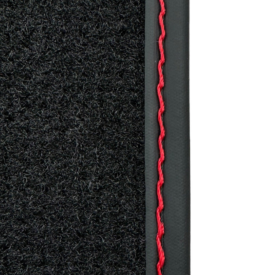 Black Floor Mats for Lamborghini Aventador SV with Carbon Fiber - AutoWin