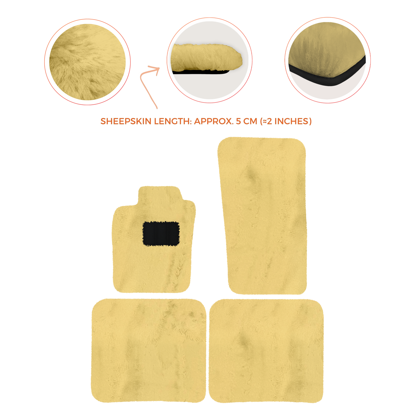 Premium Sheepskin Floor Mats for Bentley Mulsanne (2010-2020)