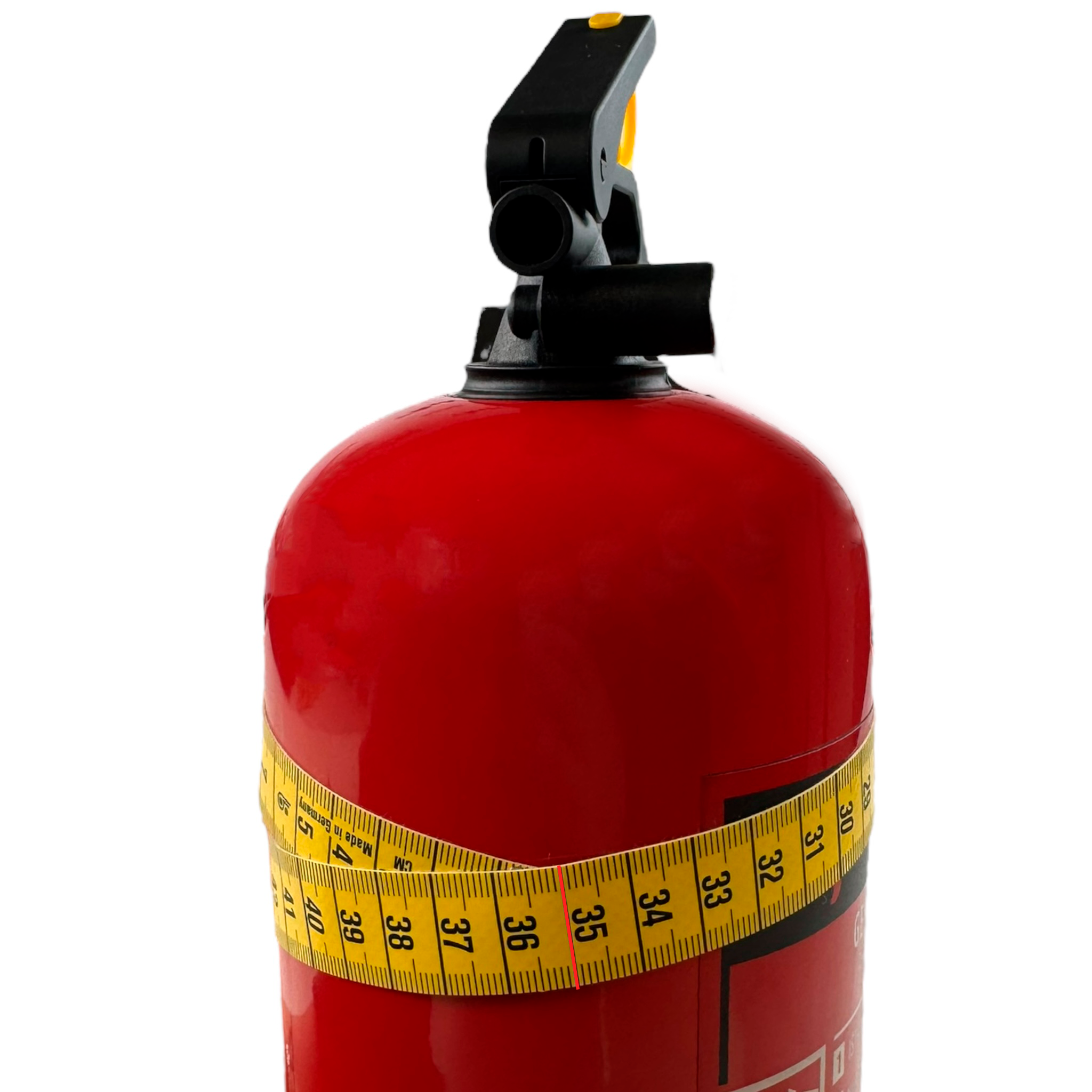 Fire Extinguisher Cover for Ferrari – Black Alcantara with Red Stitching